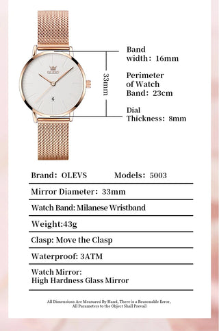 Olevs Veritas Timepiece - Kadın